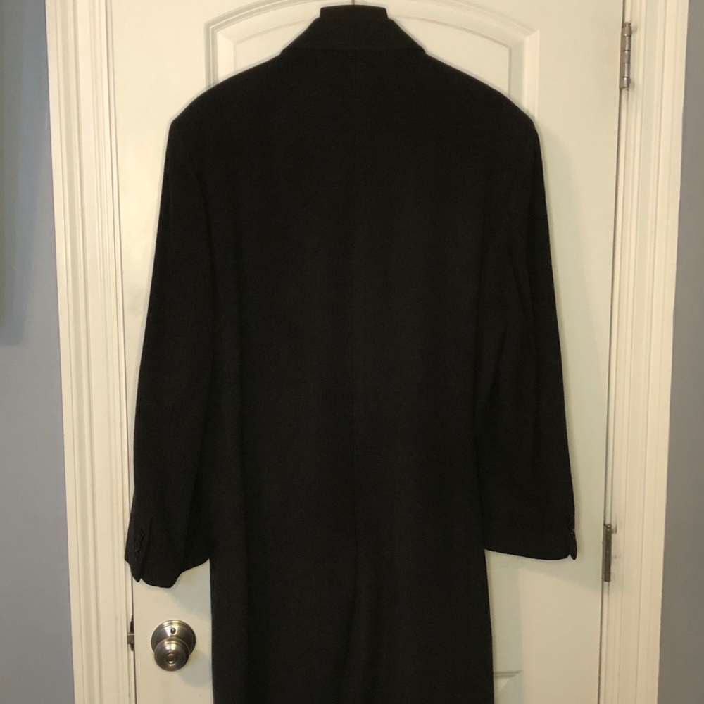 Men’s Executive Black Coat 44R Made in Italy - Picture 9 of 14